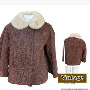 Vintage Persian Lamb & Mink‎ Jacket S..M